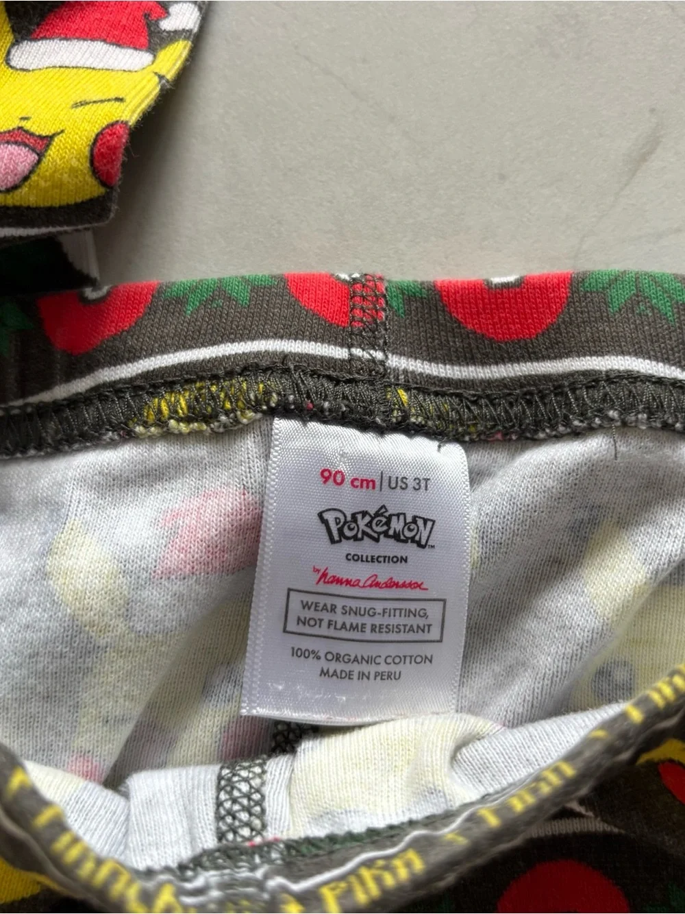 Hanna Andersson Pikachu Pajama Set - Green, Yellow, Red